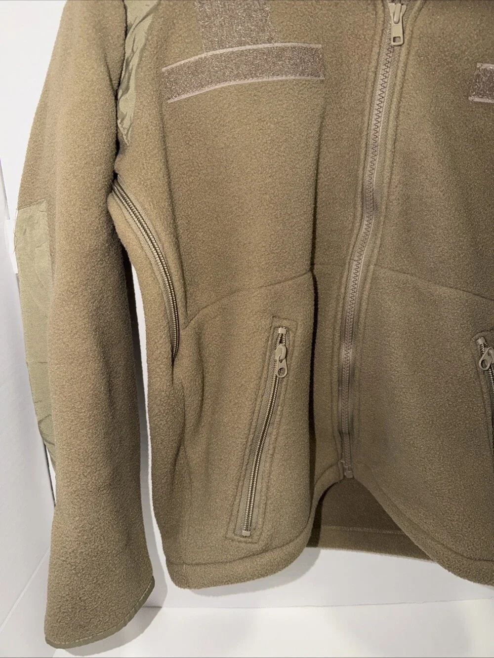 AOS Tactical Theros Fleece Jacket Mens S Tan Polartec Full Zip